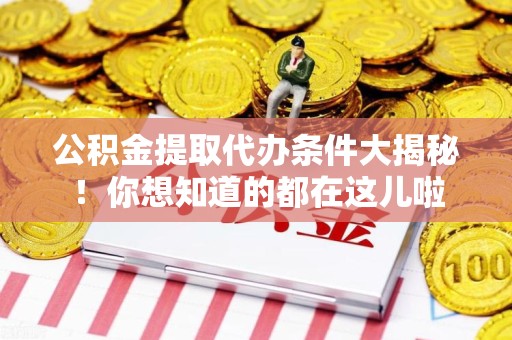 萧县公积金提取代办条件大揭秘！你想知道的都在这儿啦